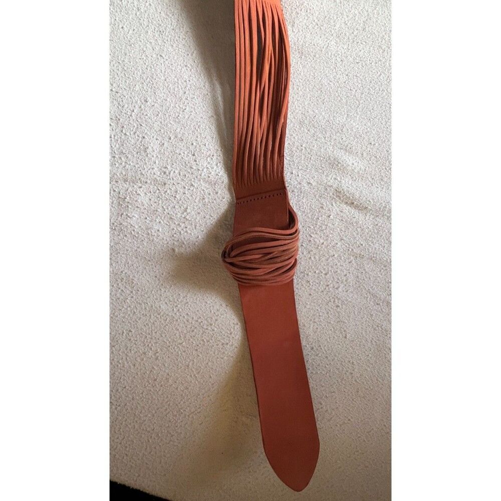 Anthropologie Tonya Double O-Ring Leather Belt Size XS/S - Picture 3 of 6